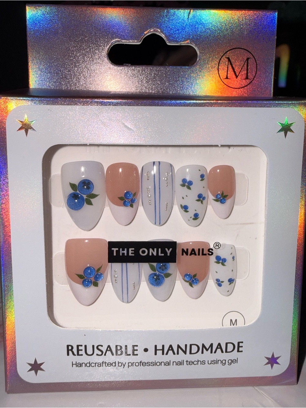The Only Nails Blueberry Reusable Press-On Nail Set